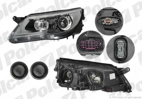 9585101H Фара основна TIGUAN, 09.07-04.11 POLCAR підбір по vin на Brocar
