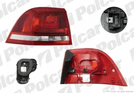 958288V Фонарь задний POLCAR подбор по vin на Brocar