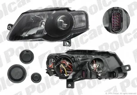 9555094E Фара основна POLCAR підбір по vin на Brocar