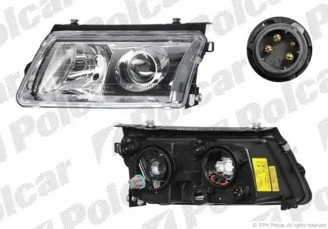 9548102E Фара основна POLCAR підбір по vin на Brocar