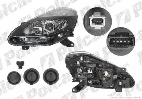 6064092E Фара основная POLCAR підбір по vin на Brocar