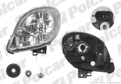 606109V Фара основна POLCAR підбір по vin на Brocar