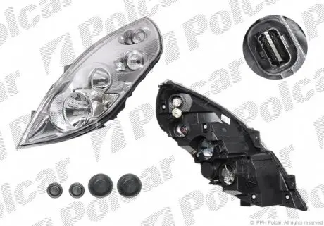 60N110E Фара основная POLCAR подбор по vin на Brocar