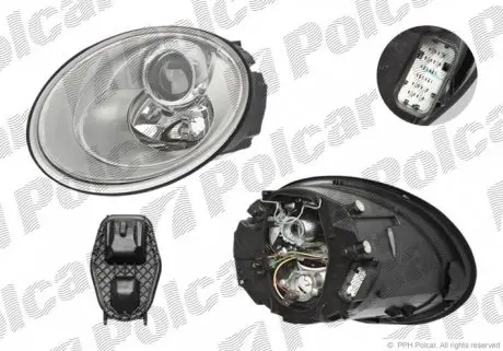 950209E Фара основная POLCAR подбор по vin на Brocar