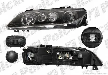 4519104E Фара основна POLCAR підбір по vin на Brocar