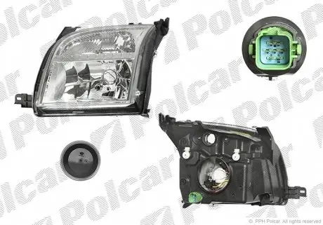 3257100E Фара основна POLCAR підбір по vin на Brocar