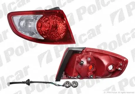 4051881E Фонарь задний POLCAR подбор по vin на Brocar