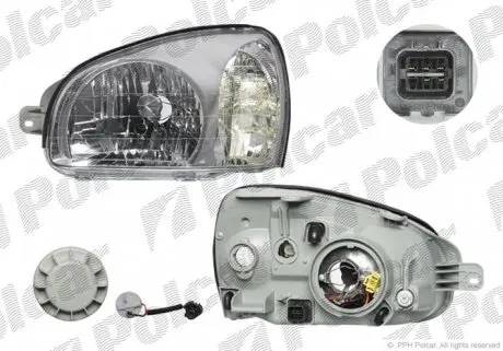 4050101E Фара основная POLCAR подбор по vin на Brocar