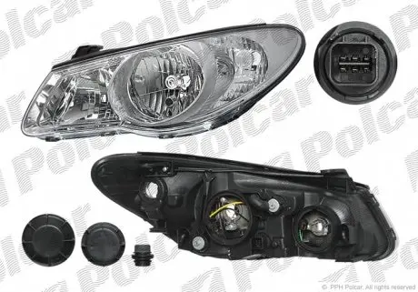 401610E Фара основна POLCAR підбір по vin на Brocar