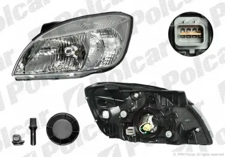 411710E Фара основна POLCAR підбір по vin на Brocar