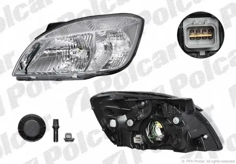 4117091E Фара основна POLCAR підбір по vin на Brocar