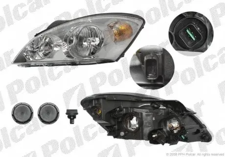 411409E Фара основна POLCAR підбір по vin на Brocar