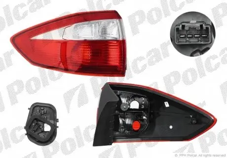 32M187V Фонарь задний POLCAR підбір по vin на Brocar