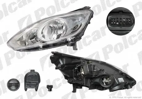 32M109V Фара основная POLCAR подбор по vin на Brocar