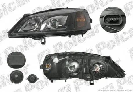 5508098E Фара основная POLCAR подбор по vin на Brocar