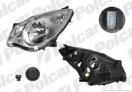 550610E Фара основна POLCAR підбір по vin на Brocar