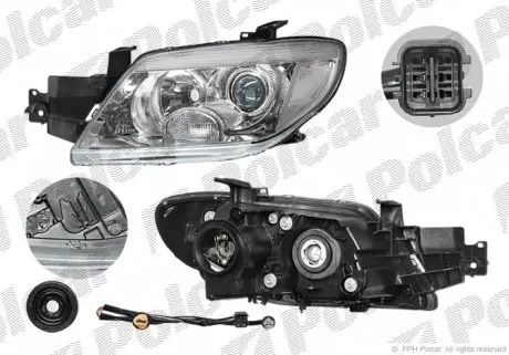 526510E Фара основна POLCAR підбір по vin на Brocar