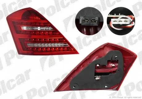 503288E Фонарь задний POLCAR подбор по vin на Brocar