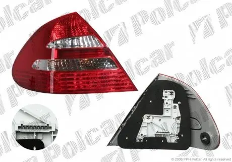 501688E Фонарь задний POLCAR подбор по vin на Brocar