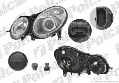 501609E Фара основна POLCAR підбір по vin на Brocar