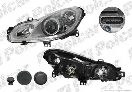 509809E Фара основна POLCAR підбір по vin на Brocar