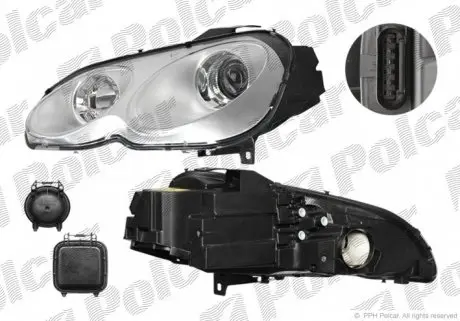 509709U Фара основна POLCAR підбір по vin на Brocar