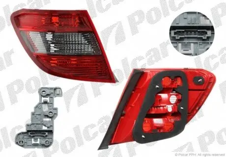 5070874X Ліхтар задній POLCAR підбір по vin на Brocar