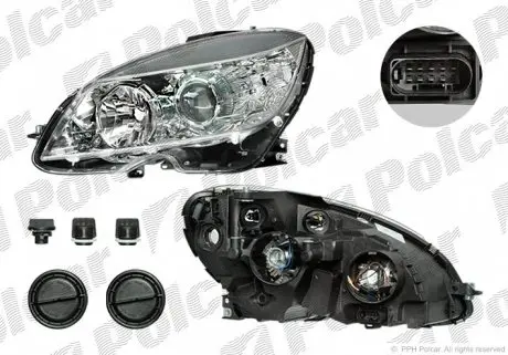 5070101U Фара основна POLCAR підбір по vin на Brocar