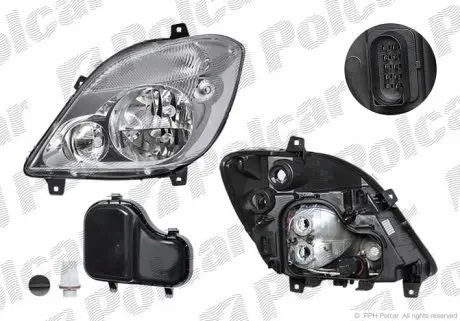 5065101E Фара основна POLCAR підбір по vin на Brocar