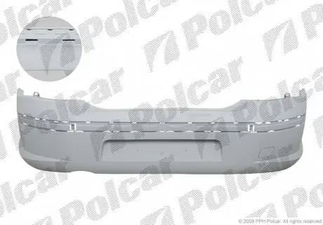 574896J Бампер задній POLCAR підбір по vin на Brocar