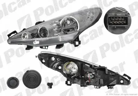 5724091V Фара основна POLCAR підбір по vin на Brocar