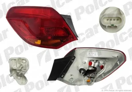 551187U Фонарь задний POLCAR подбор по vin на Brocar