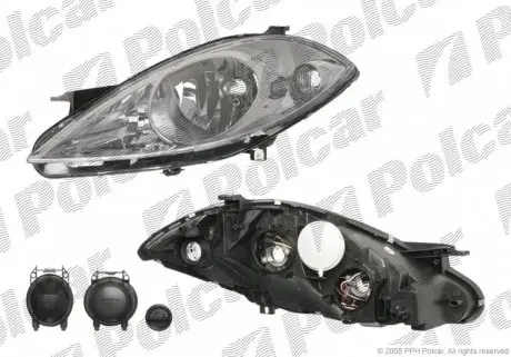 500609E Фара основная POLCAR подбор по vin на Brocar