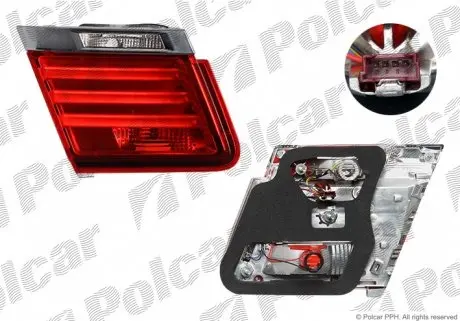 2025881U Фонарь задний POLCAR подбор по vin на Brocar
