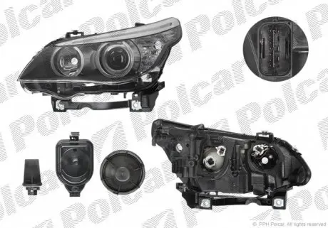 2017105H Фара основна POLCAR підбір по vin на Brocar