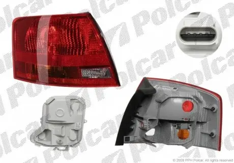 1335872X Ліхтар задній POLCAR підбір по vin на Brocar
