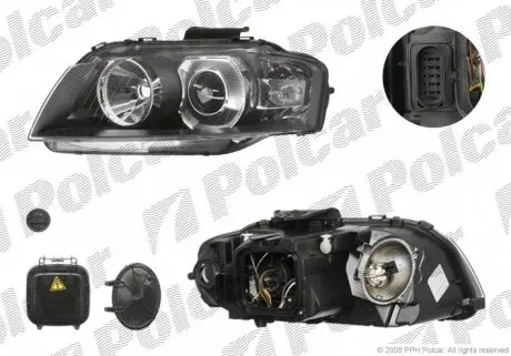 1331101E Фара основна POLCAR підбір по vin на Brocar