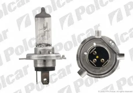 99ZS502A Лампочка H4 POLCAR підбір по vin на Brocar