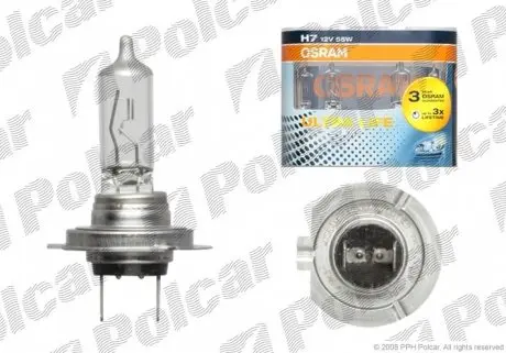 99ZB172A Лампочка H7 POLCAR підбір по vin на Brocar