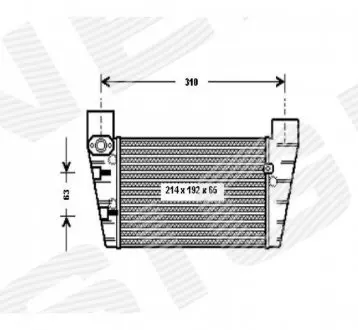 RI96709 Интеркулер SIGNEDA подбор по vin на Brocar