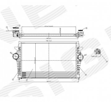 RI96692 Интеркулер SIGNEDA подбор по vin на Brocar