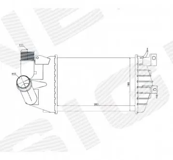 RI96587 Інтеркулер SIGNEDA підбір по vin на Brocar