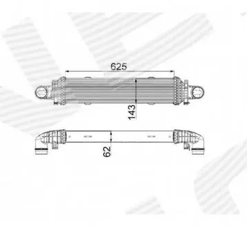RI96534 Інтеркулер SIGNEDA підбір по vin на Brocar