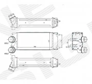 RI96514 Інтеркулер SIGNEDA підбір по vin на Brocar