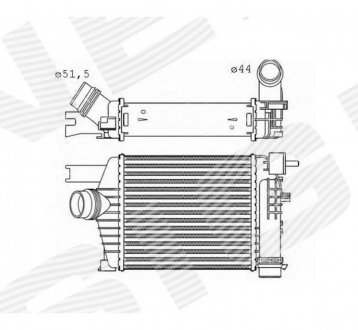 RI96479 Интеркулер SIGNEDA підбір по vin на Brocar