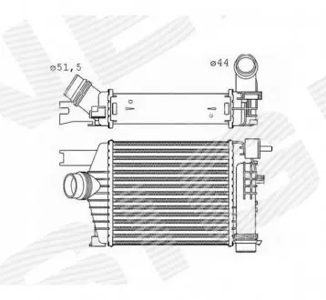 RI96479 Інтеркулер SIGNEDA підбір по vin на Brocar