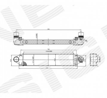 RI96471 Интеркулер SIGNEDA підбір по vin на Brocar