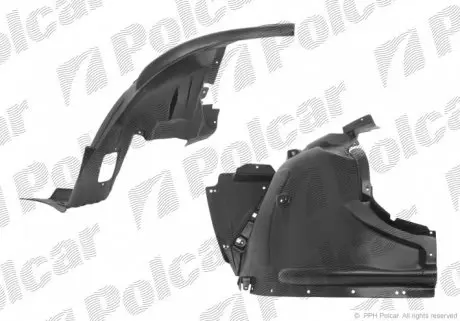 2051FL1 Подкрылок POLCAR подбор по vin на Brocar