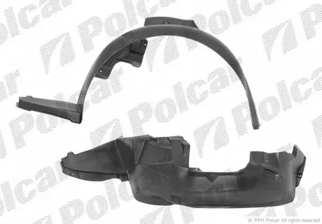 2506FL1 Подкрылок POLCAR подбор по vin на Brocar