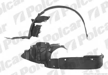 6039FP1 Підкрилок правий POLCAR підбір по vin на Brocar